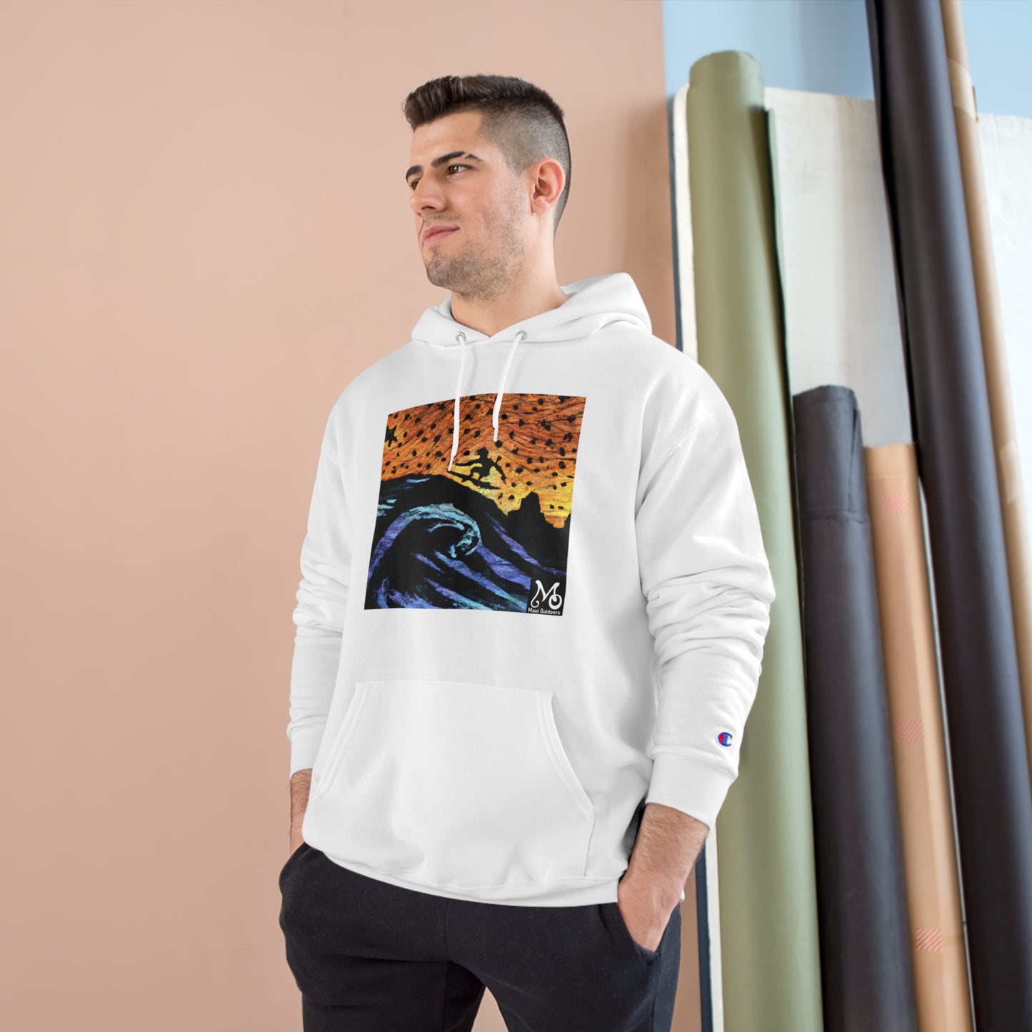 A Surfer's Eternal Flight - Champion Hoodie