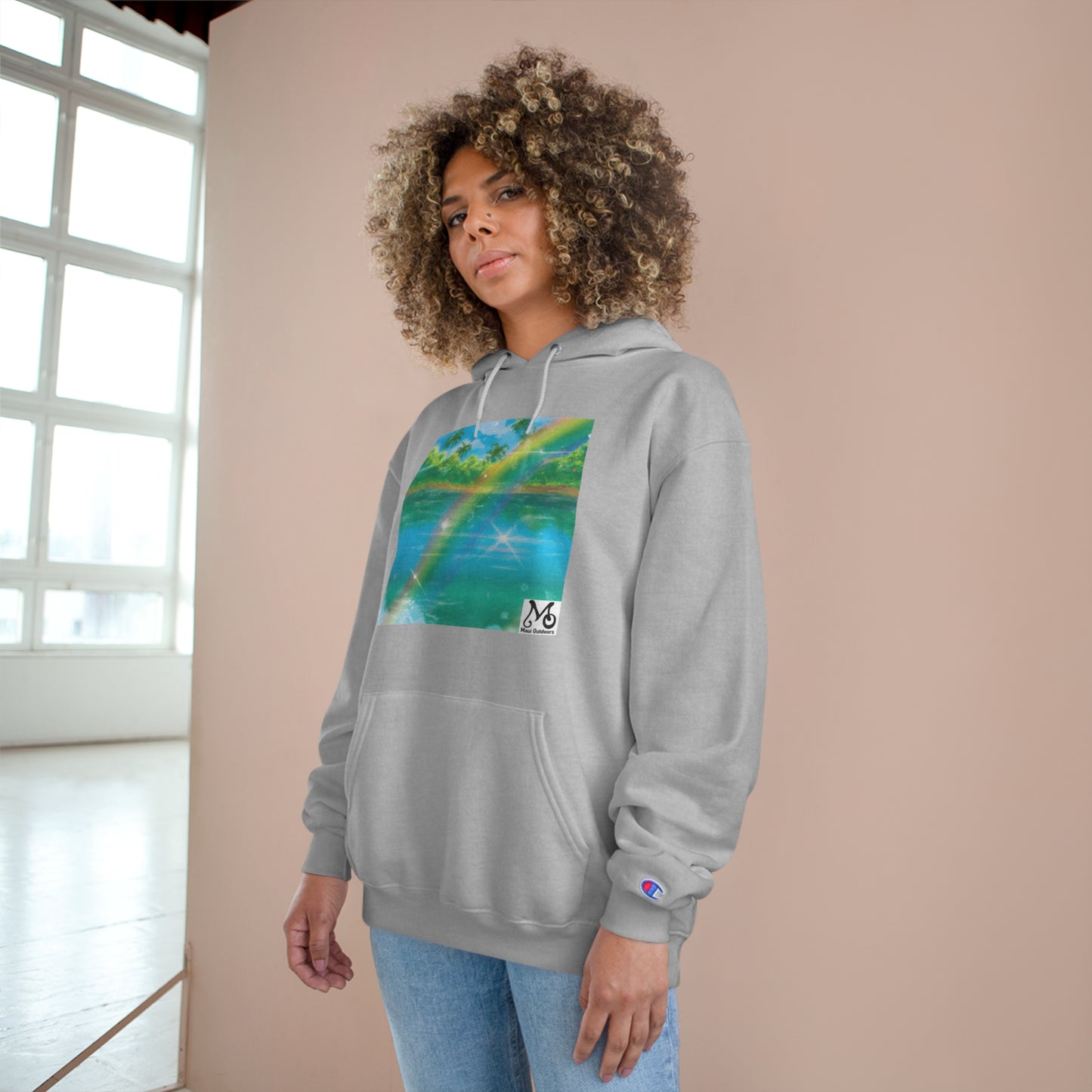 Lush Lagoon Vista - Champion Hoodie