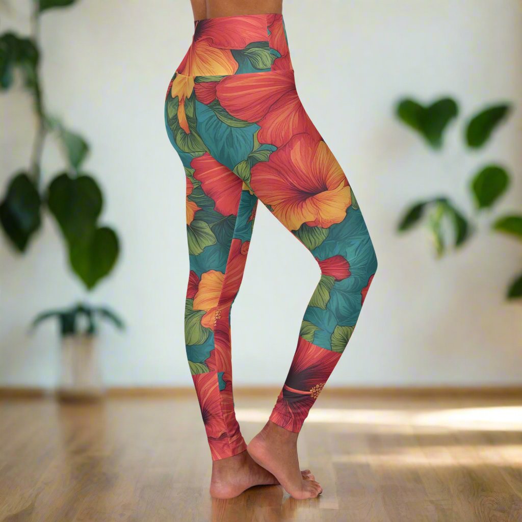 Hibiscus I - Yoga Pants