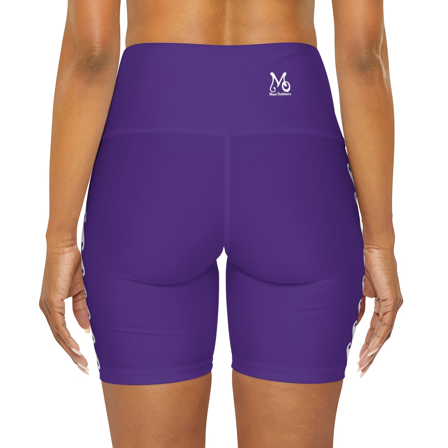 Maui Outdoors Tribal X - High Waisted Yoga Shorts