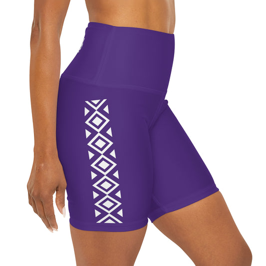 Maui Outdoors Tribal - High Waisted Yoga Shorts