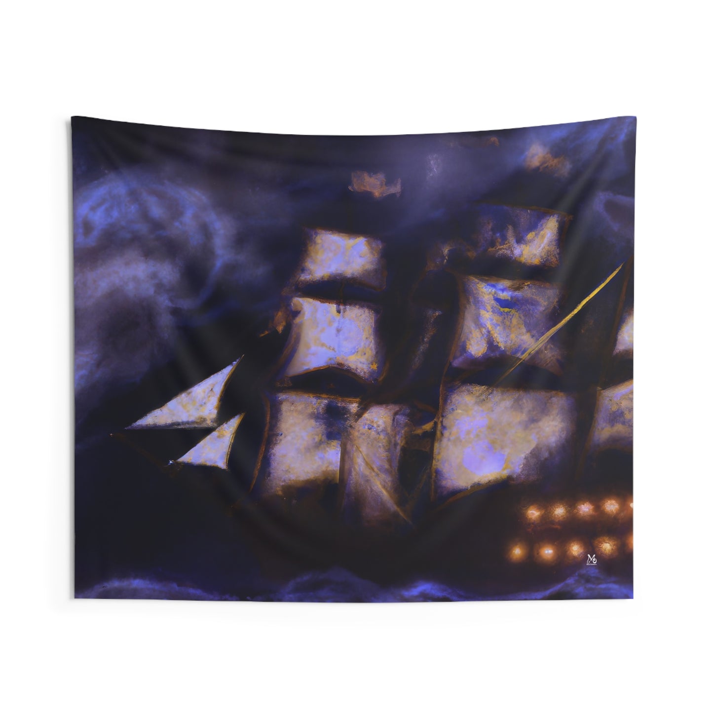 The Ghostly Galleon - Halloween Tapestry