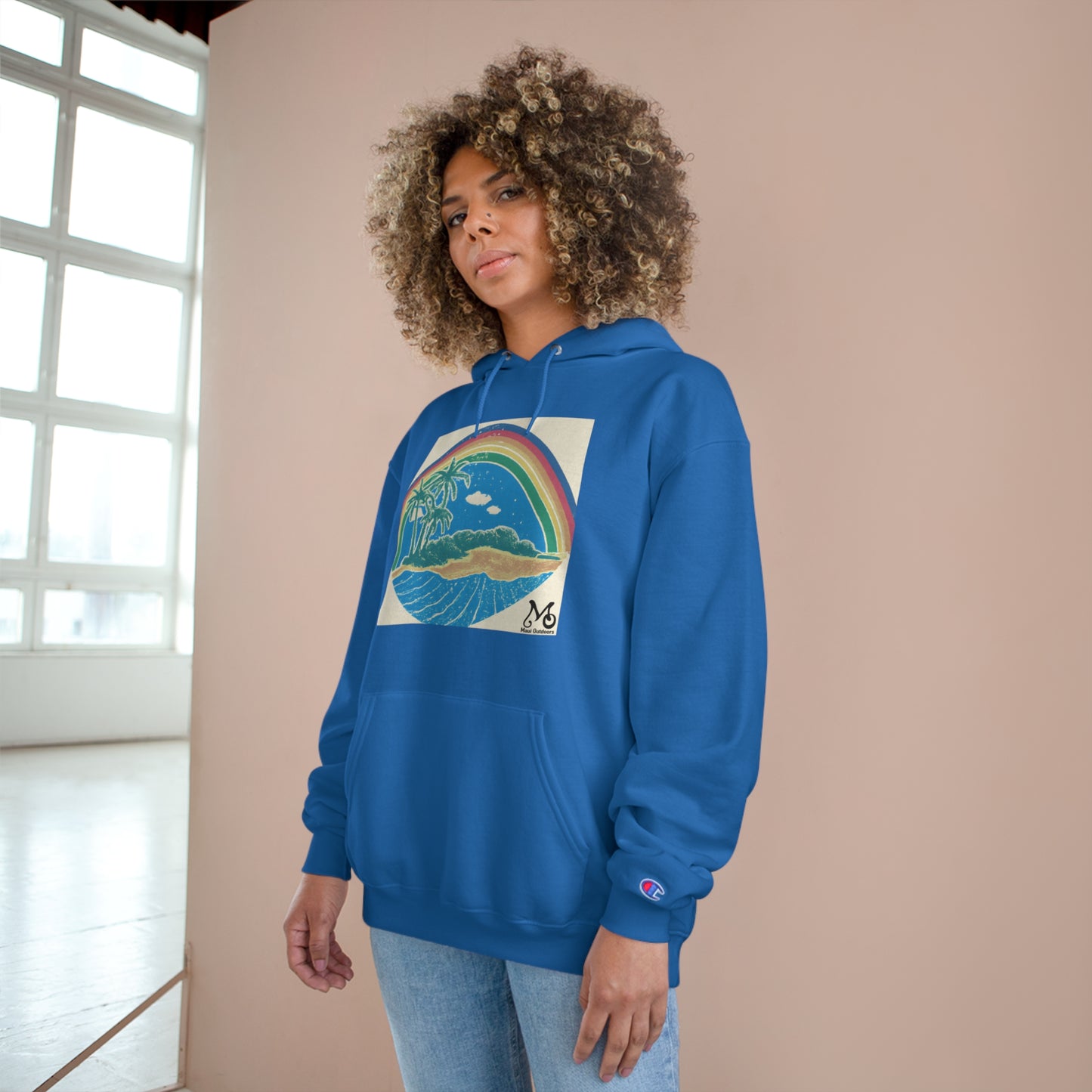 Rainbow Hula - Champion Hoodie