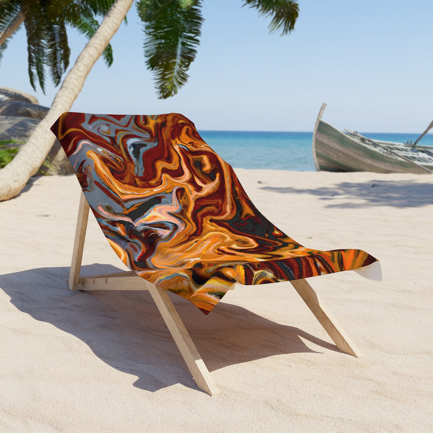 Lava Ripples - Beach Towel