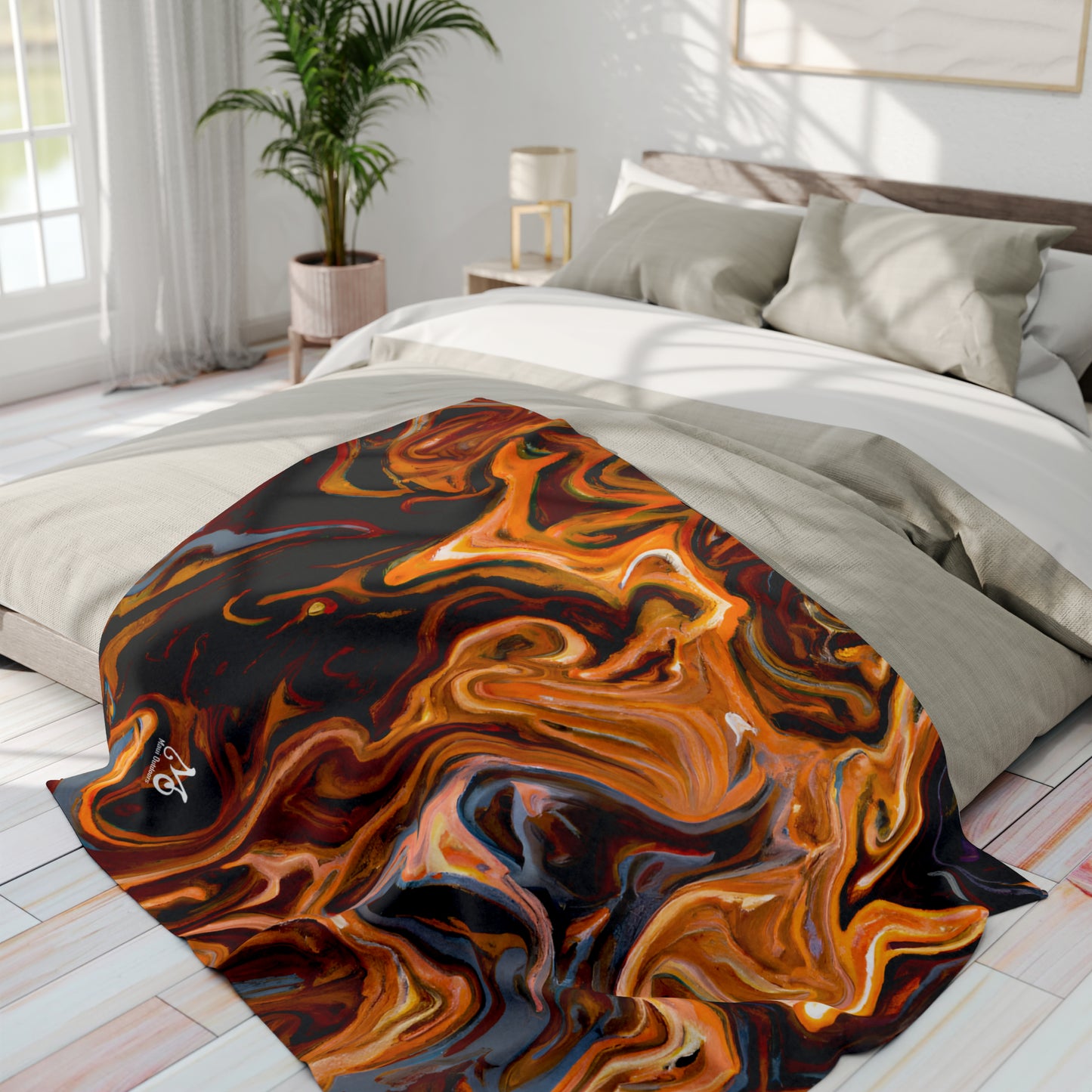 Lava Ripples - Fleece Blanket