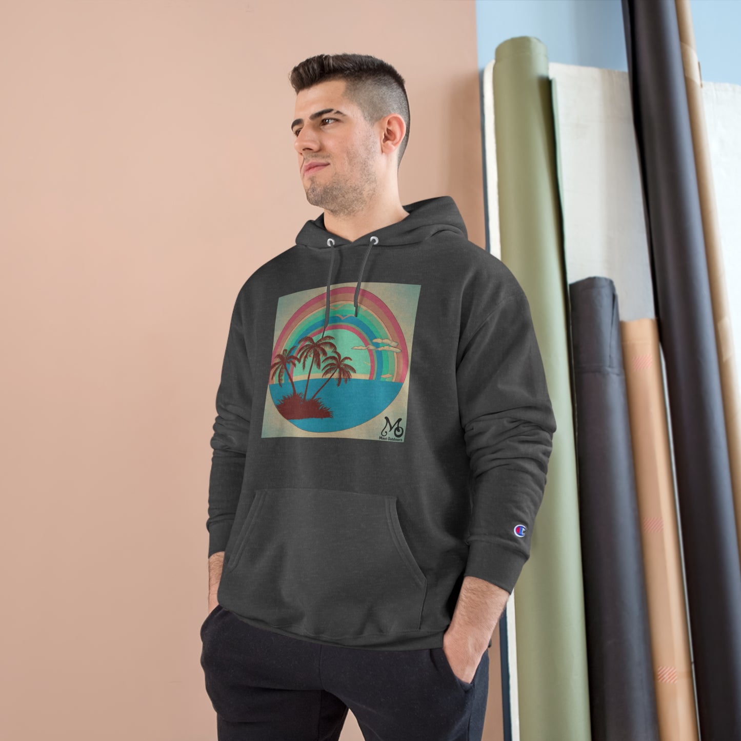 Rainbow Vista Island I - Champion Hoodie