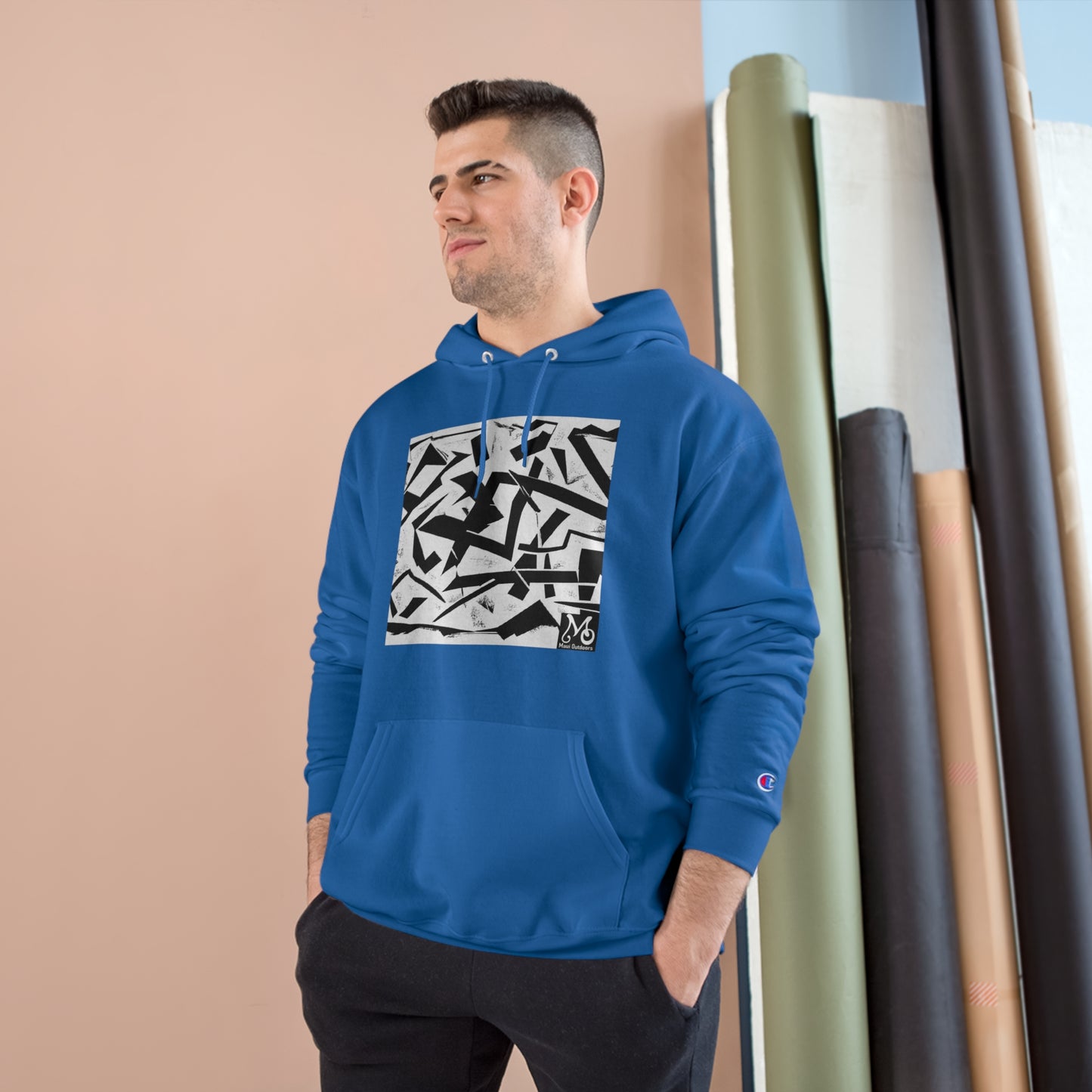 Galactic Splatterscape - Champion Hoodie