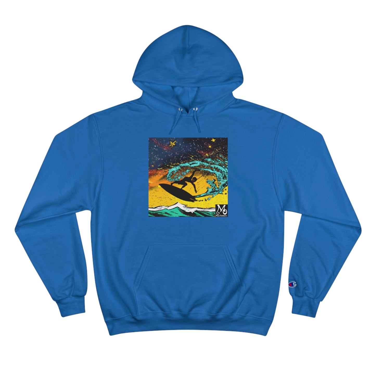 A Surfer's Airborne Dream - Champion Hoodie