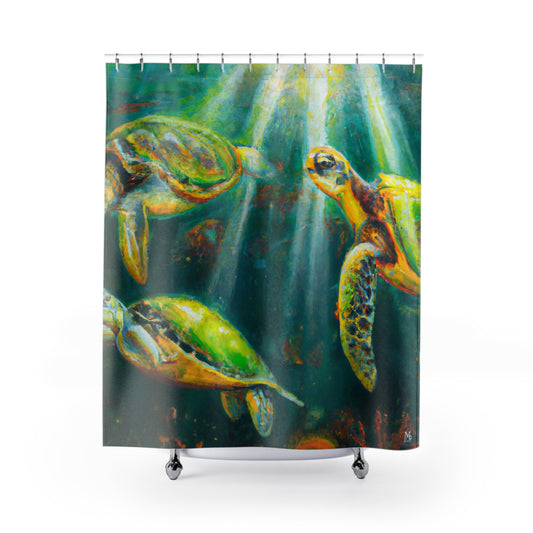 Kahina'a Kūki'i Reef - Shower Curtain