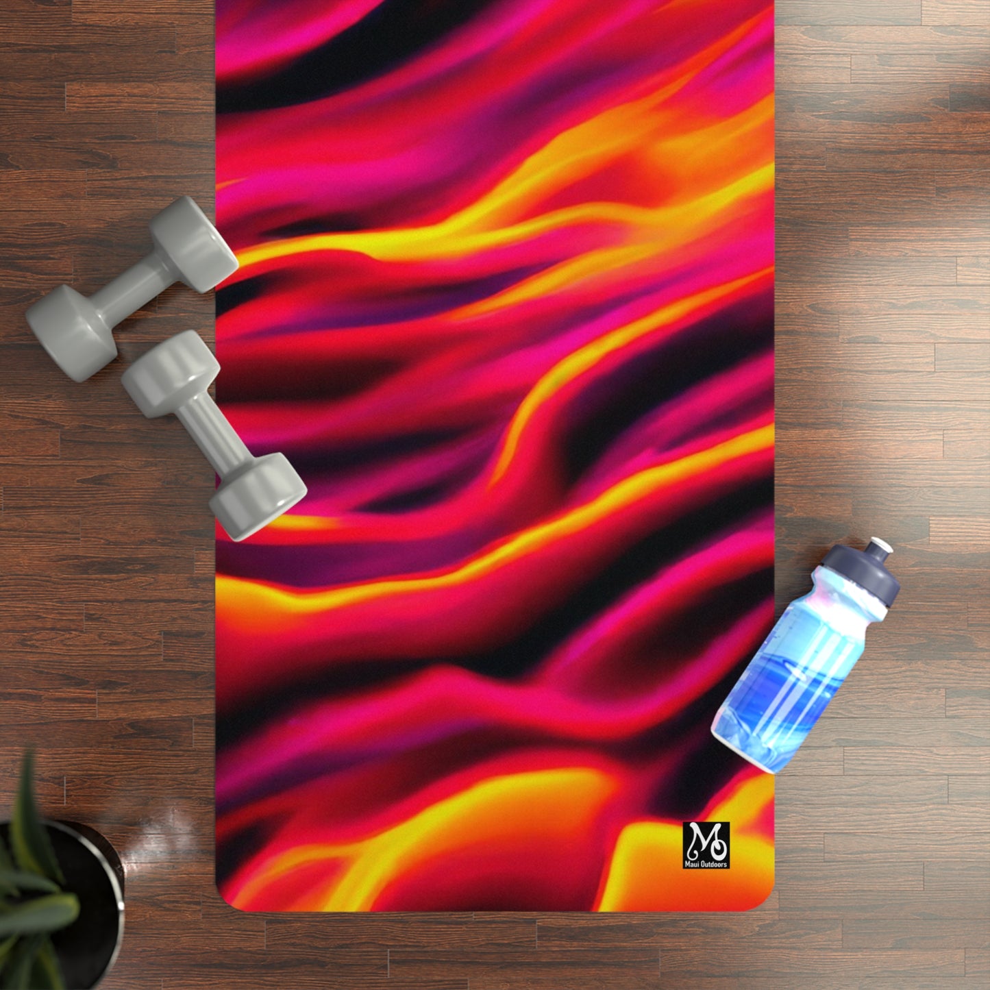 Luminous Lava Burbles - Yoga Mat