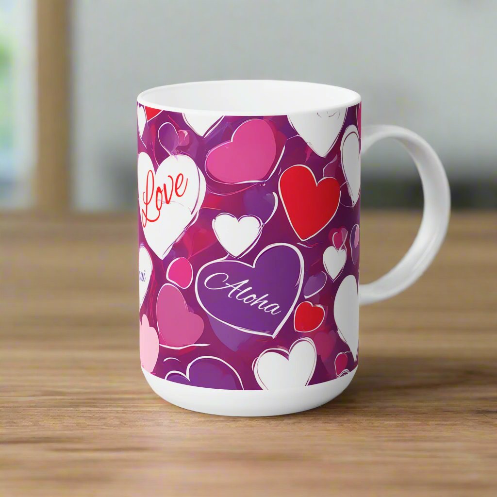 Aloha w/Love - Coffee Mug