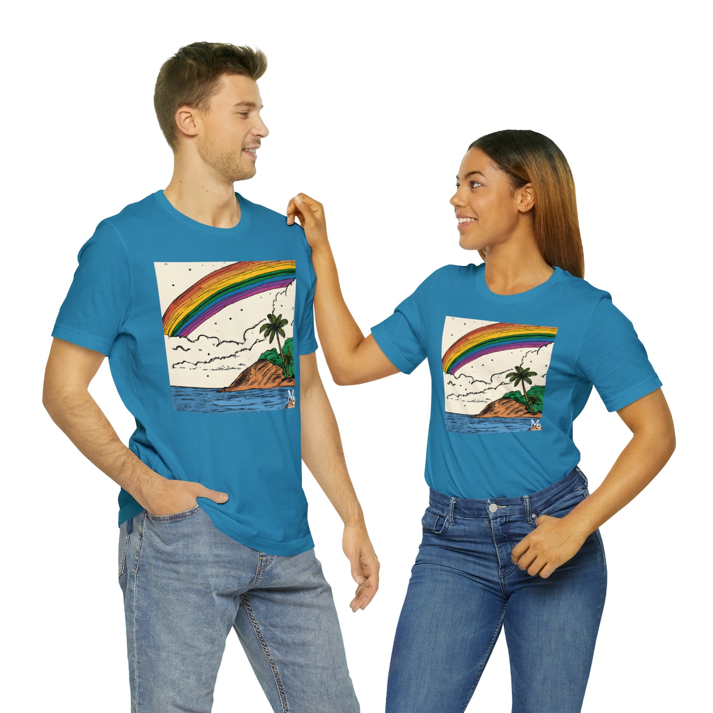 Rainbow Aloha Island - T-shirt