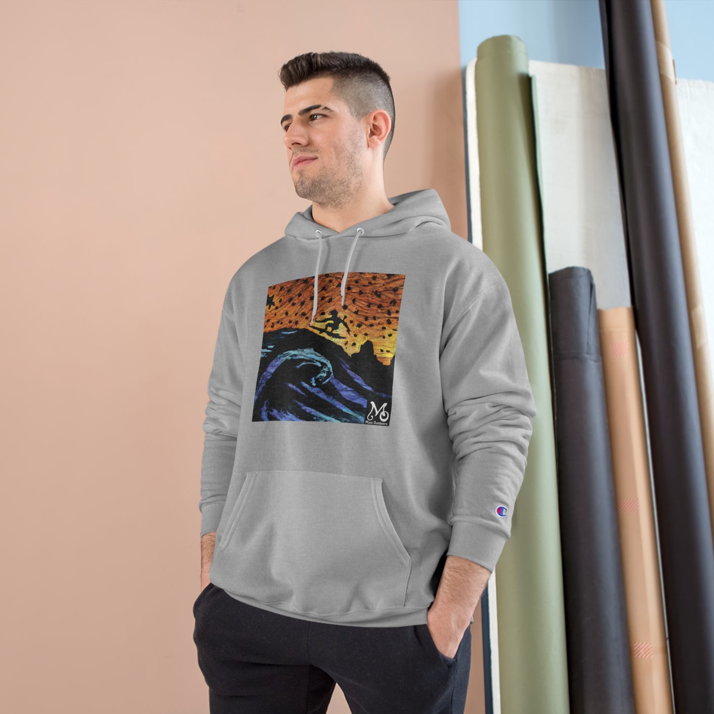 A Surfer's Eternal Flight - Champion Hoodie