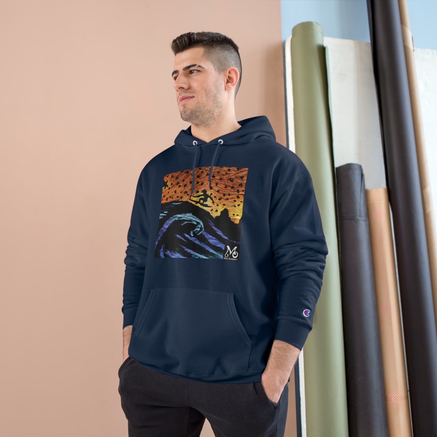 A Surfer's Eternal Flight - Champion Hoodie