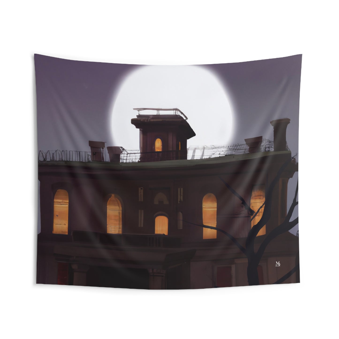 The Cursed Manor - Halloween Tapestry