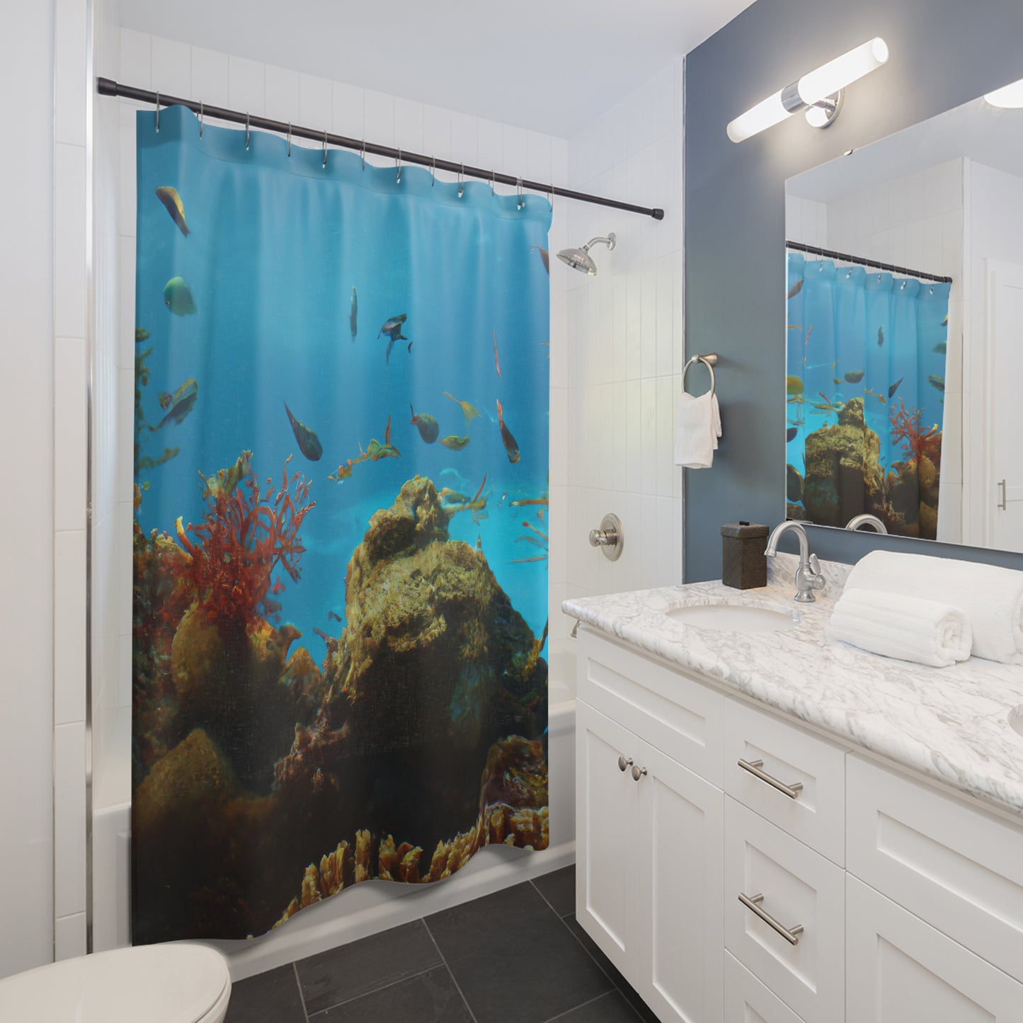 Kualono O Lono Reef - Shower Curtain