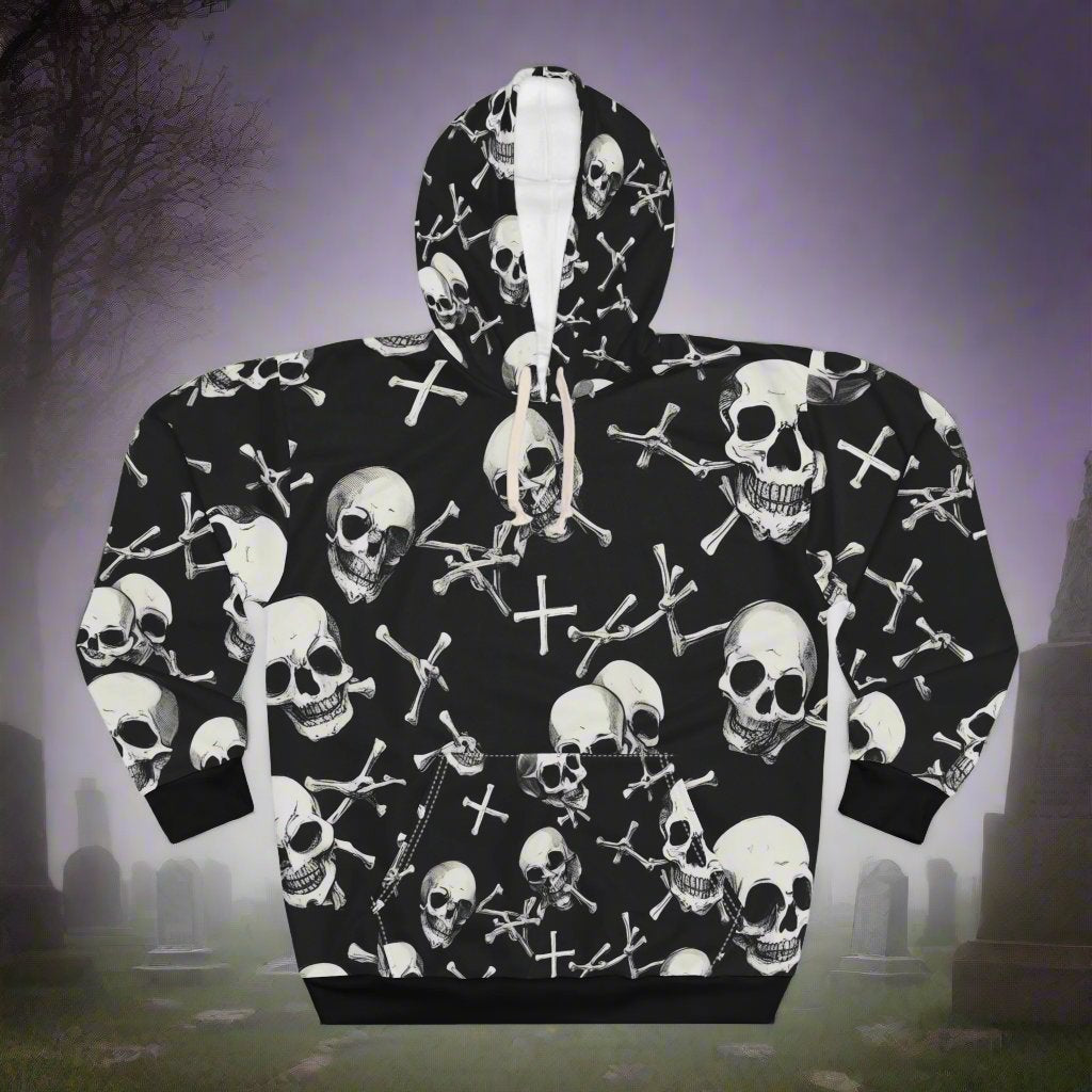 Skull and Crossbones VII - Unisex Pullover Hoodie