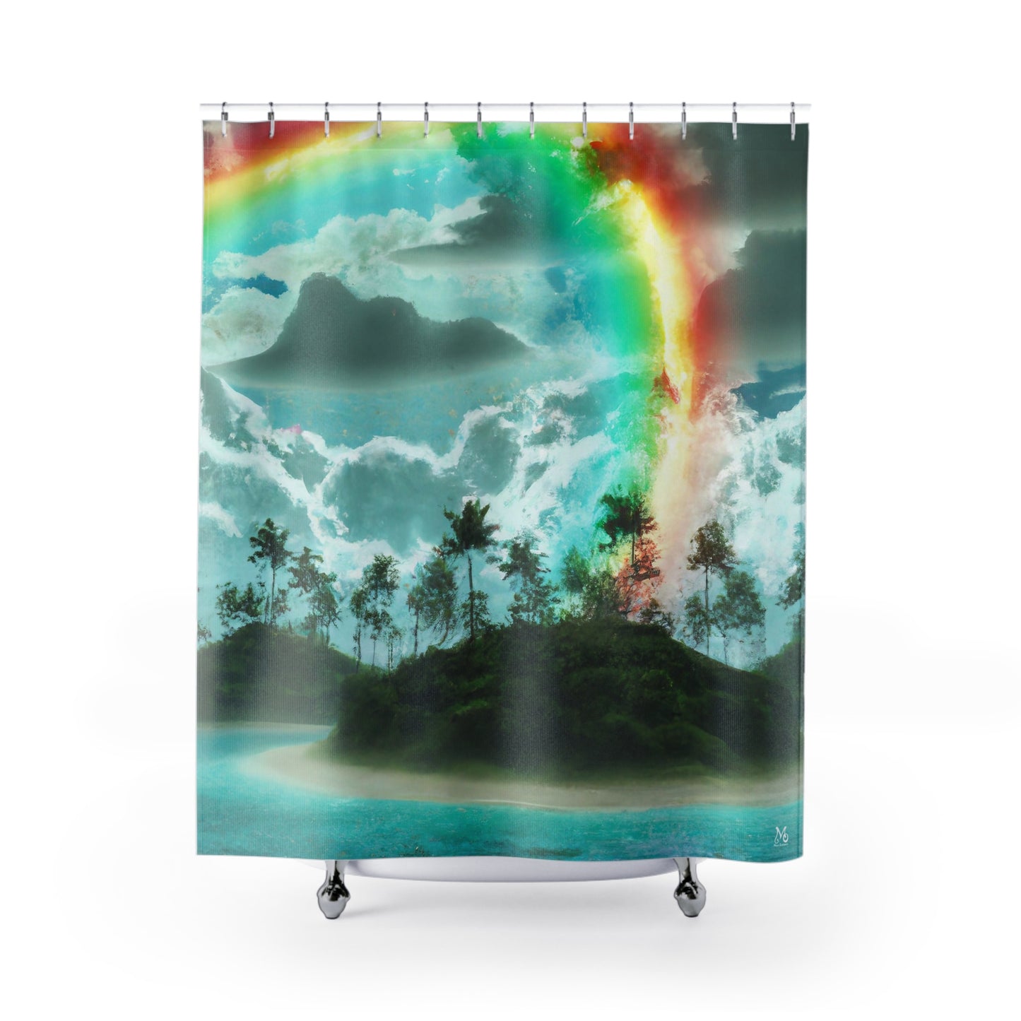 Rainbow Oasis - Shower Curtain