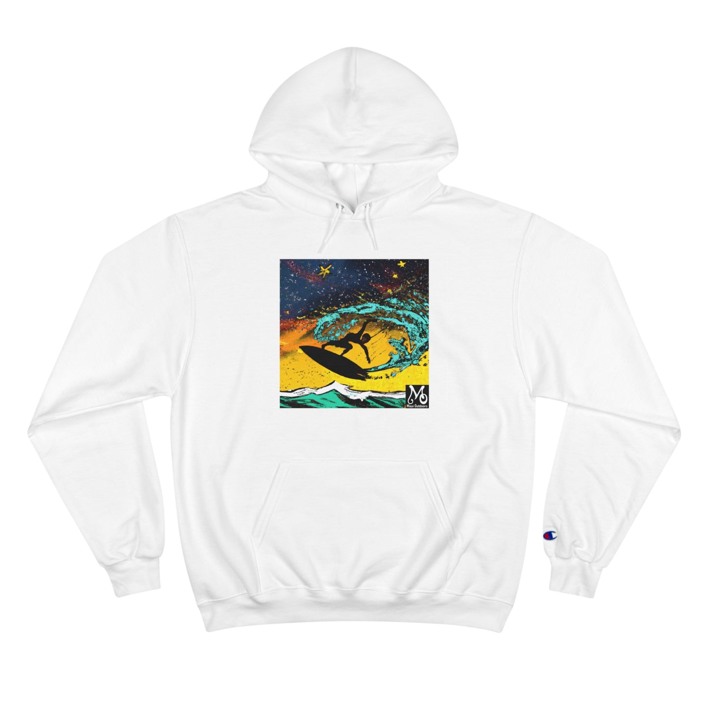 A Surfer's Airborne Dream - Champion Hoodie