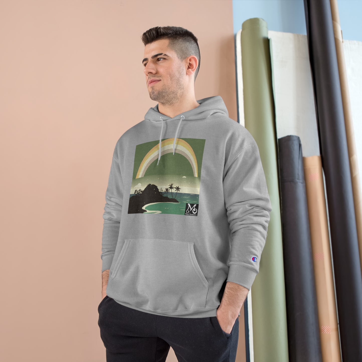 Rainbow Vista Island III - Champion Hoodie