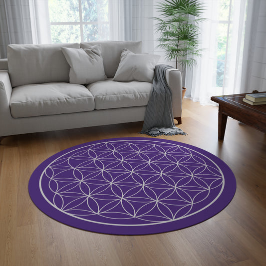 Flower of Life II - Round Rug