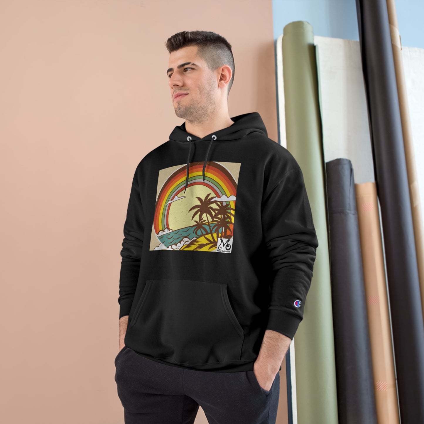 Rainbow Vista Island - Champion Hoodie