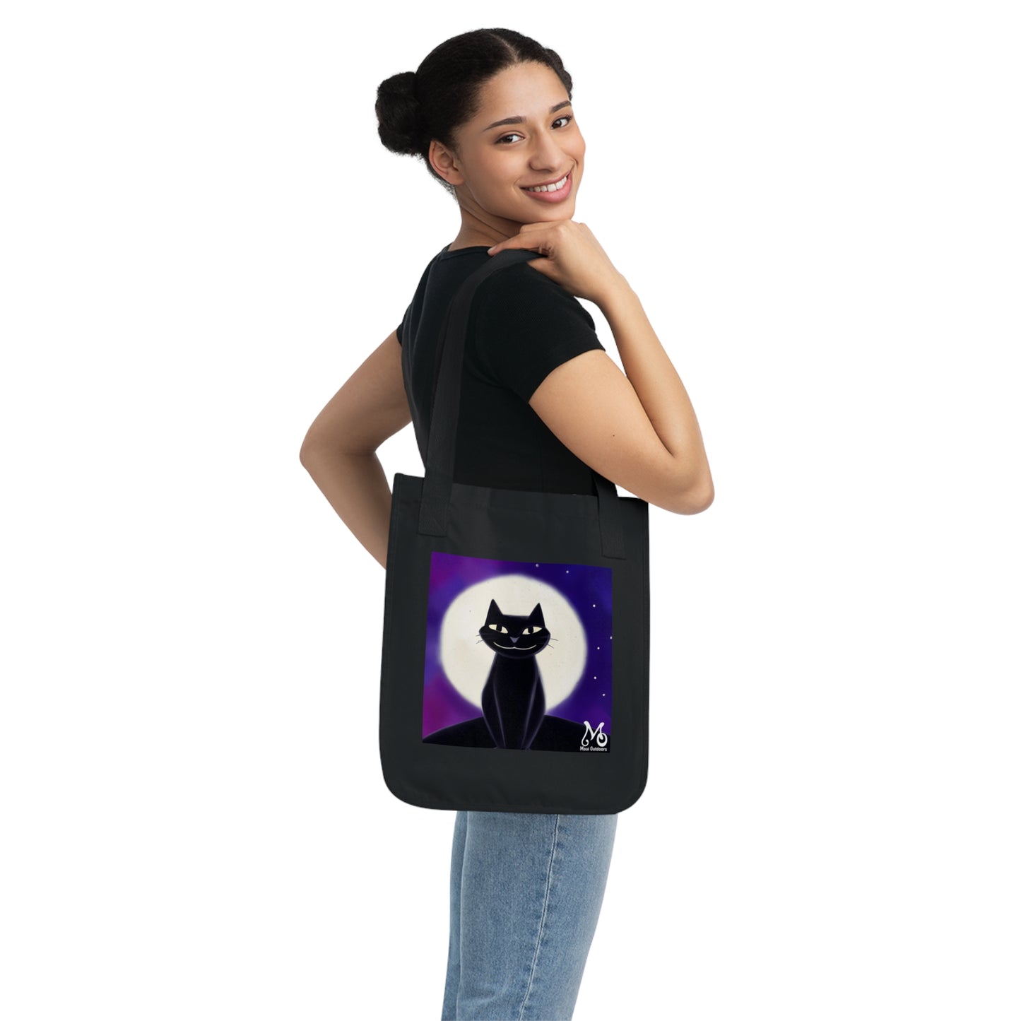 Midnight Hiss - Organic Canvas Tote Bag