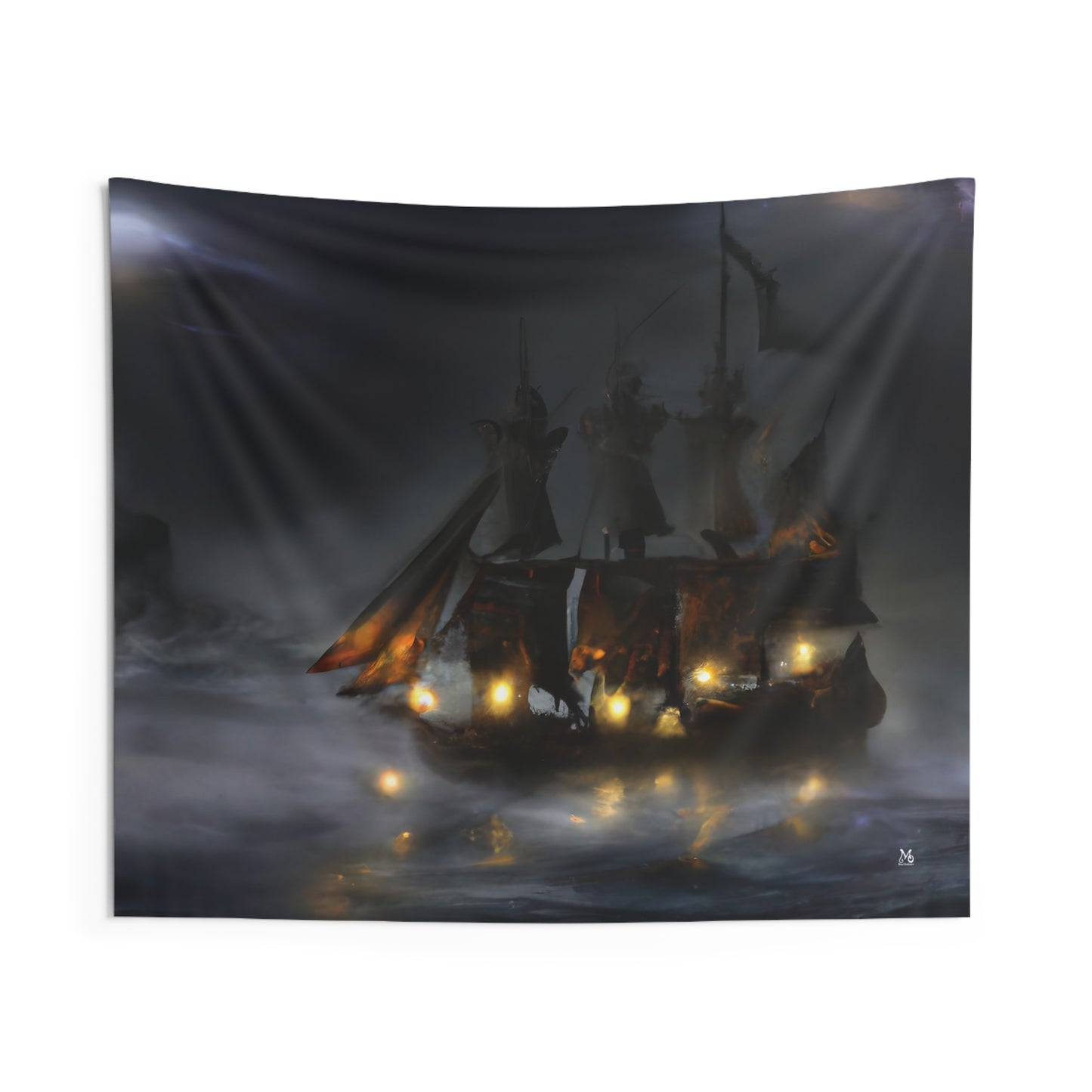 The Ghostly Galleon - Halloween Tapestry