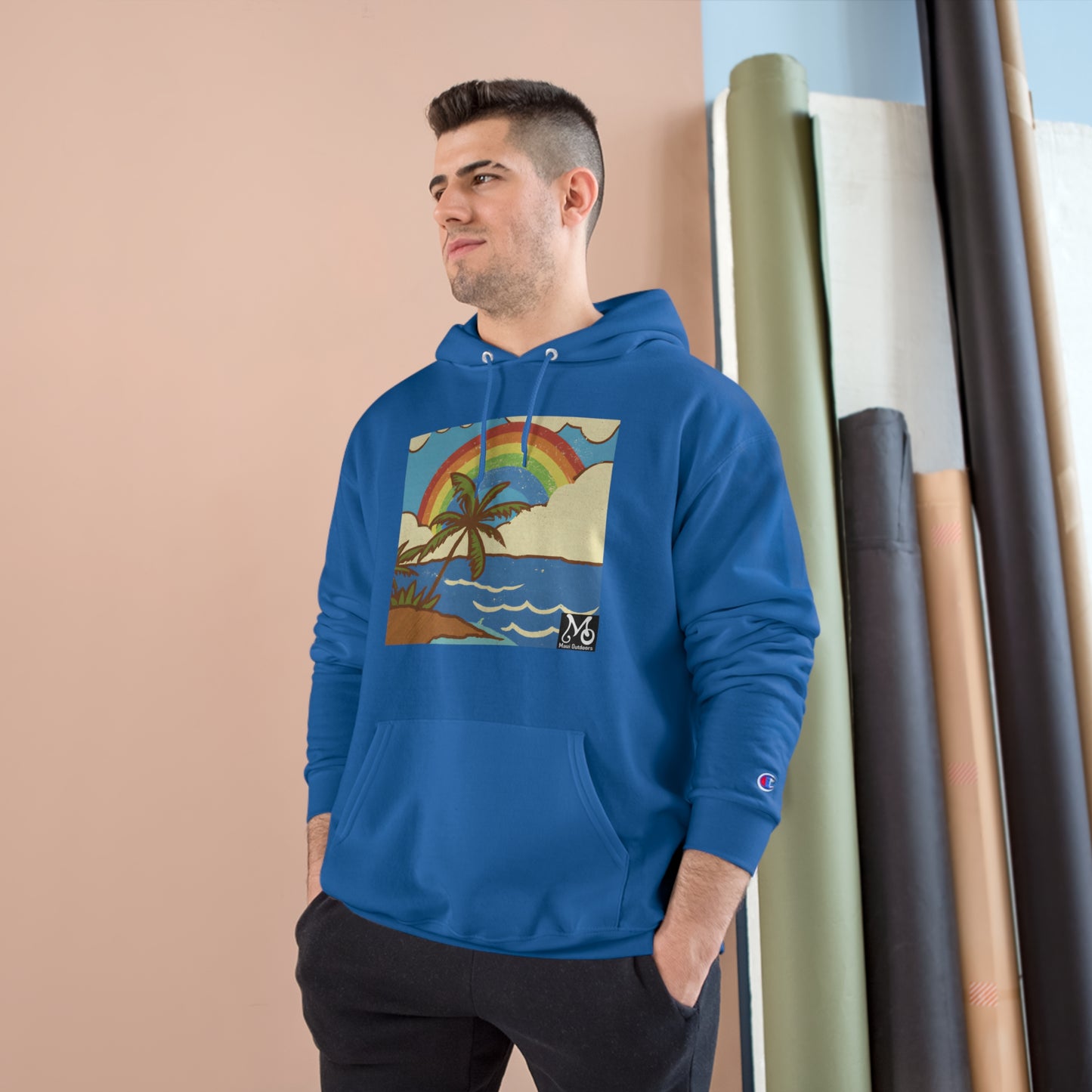 Rainbow Vista Island IV - Champion Hoodie