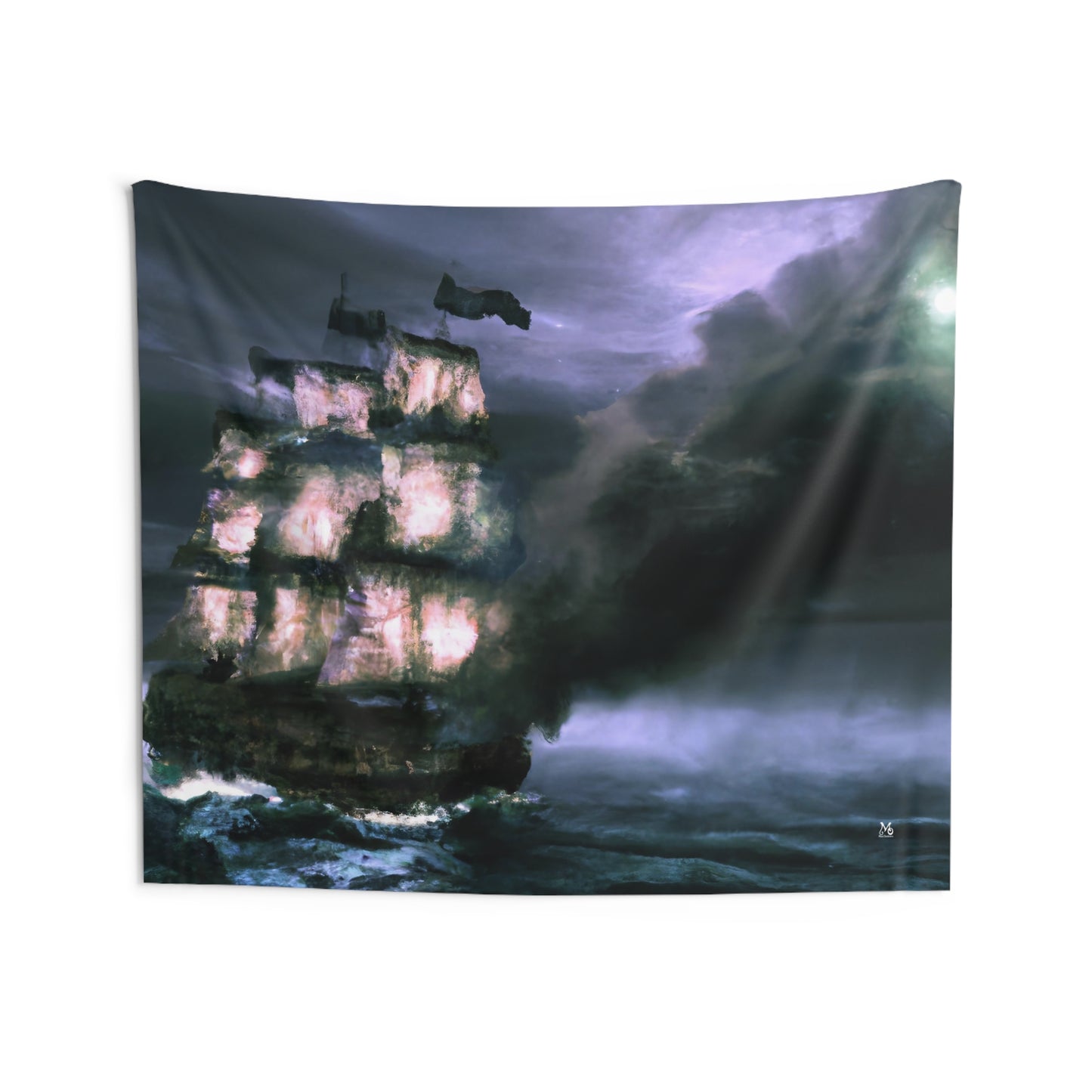 The Dreaded Ghost Galleon - Halloween Tapestry