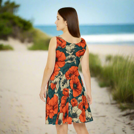 Hawaiian Poppy - Women's Skater Dress