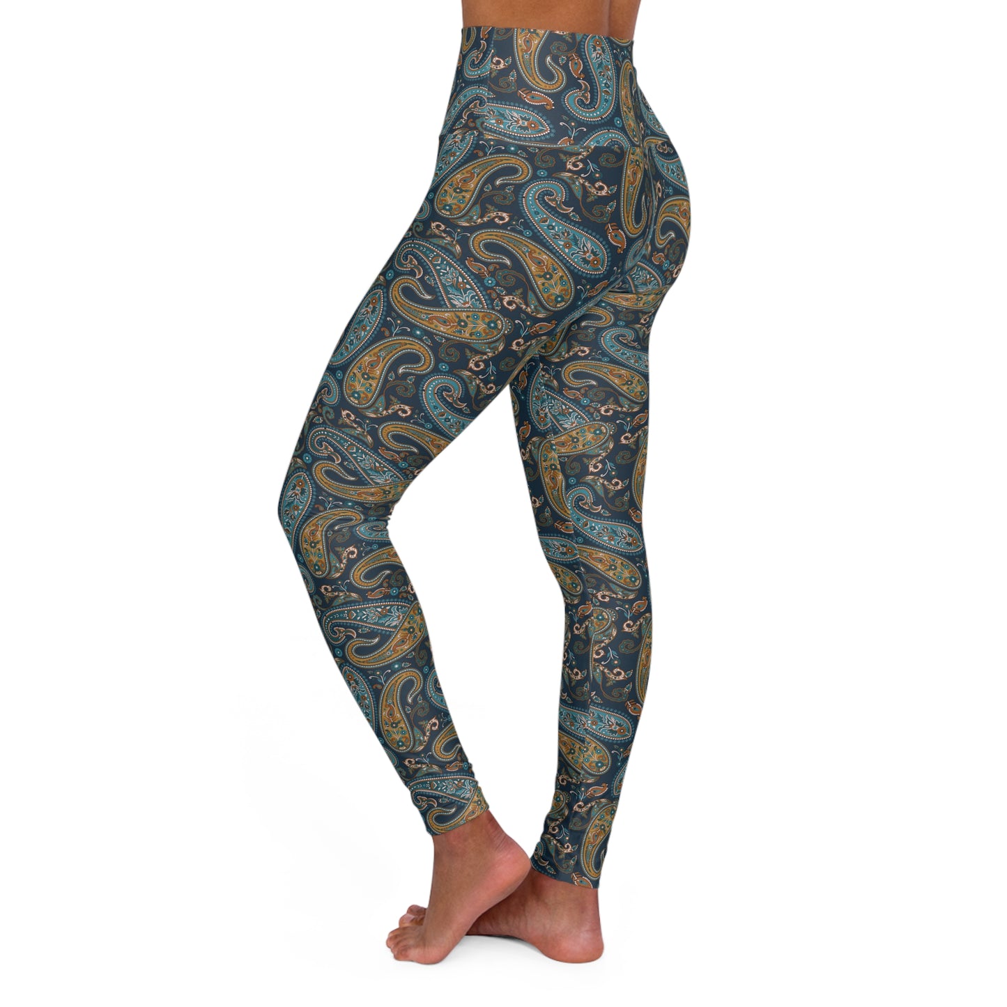 Paisley Perfect I - High Waisted Yoga Leggings