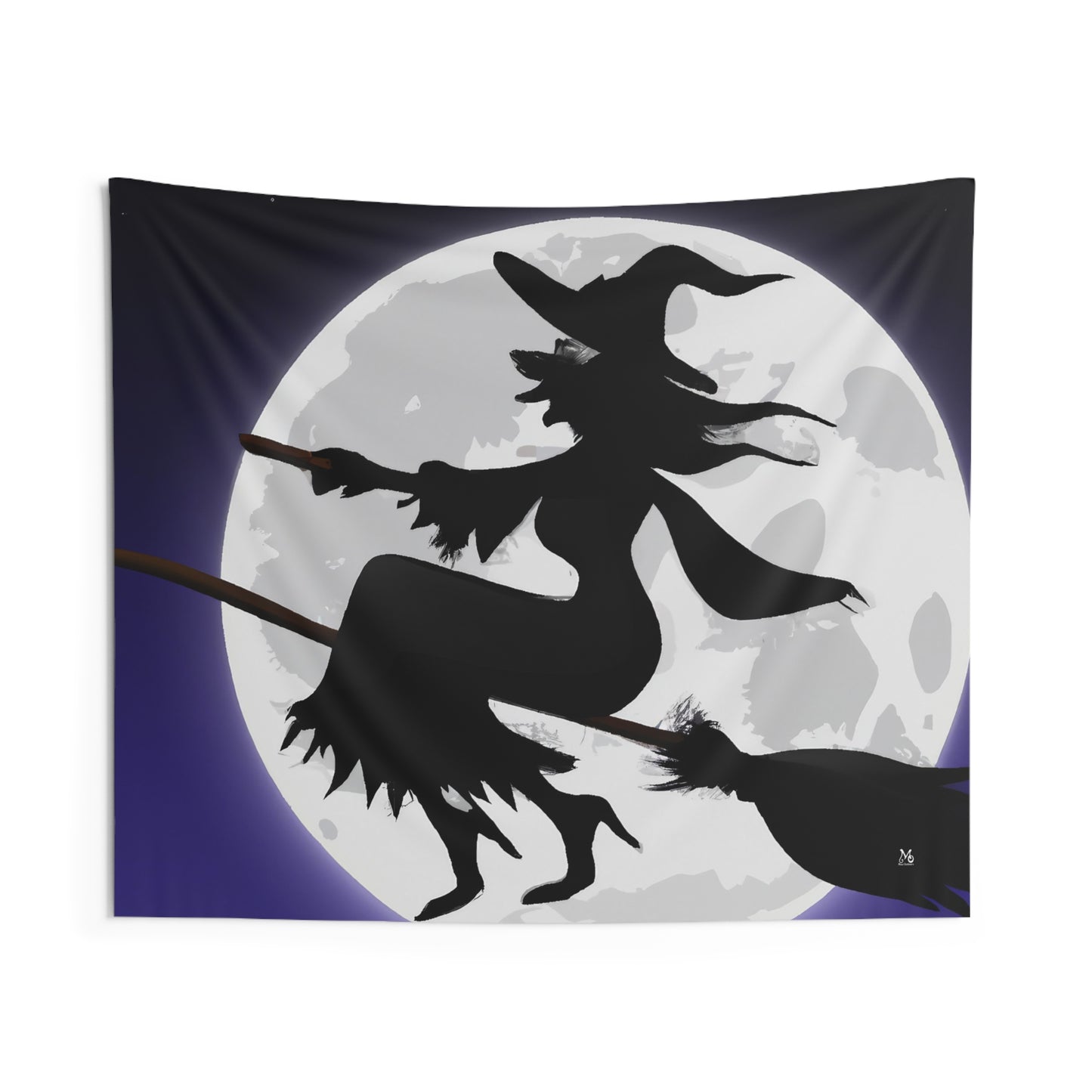 Wanda the Witchy Broomrider - Halloween Tapestry