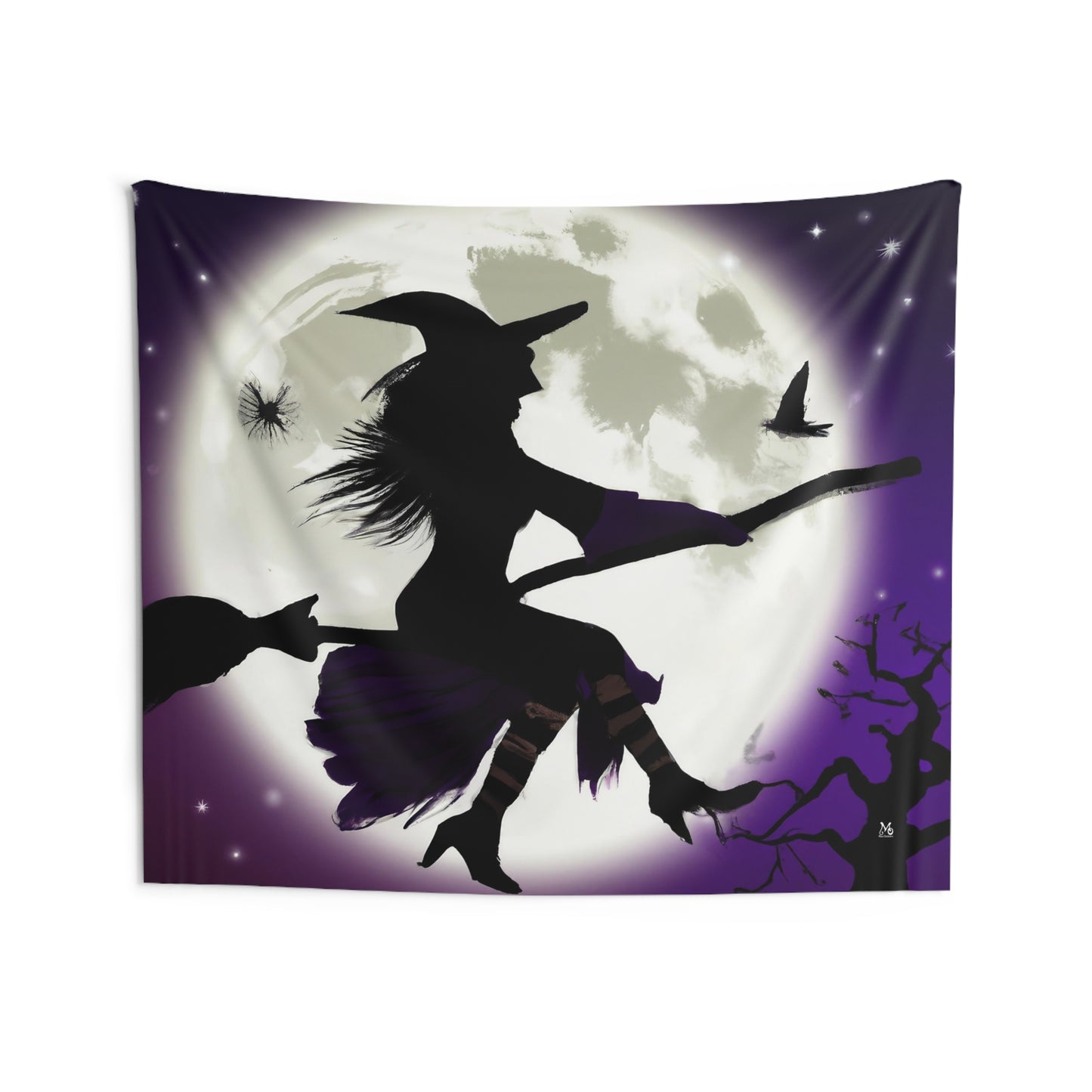 Maggie the Flying Witch - Halloween Tapestry