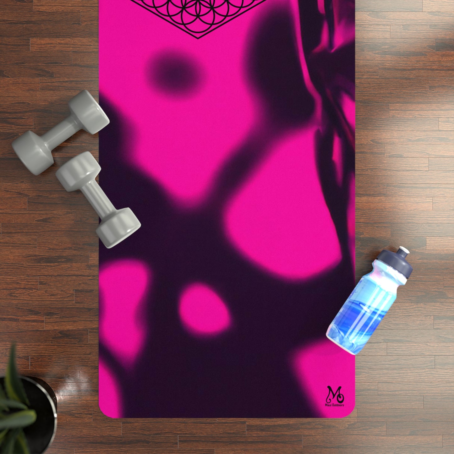 Aurora Borealis Glittering Dance - Yoga Mat