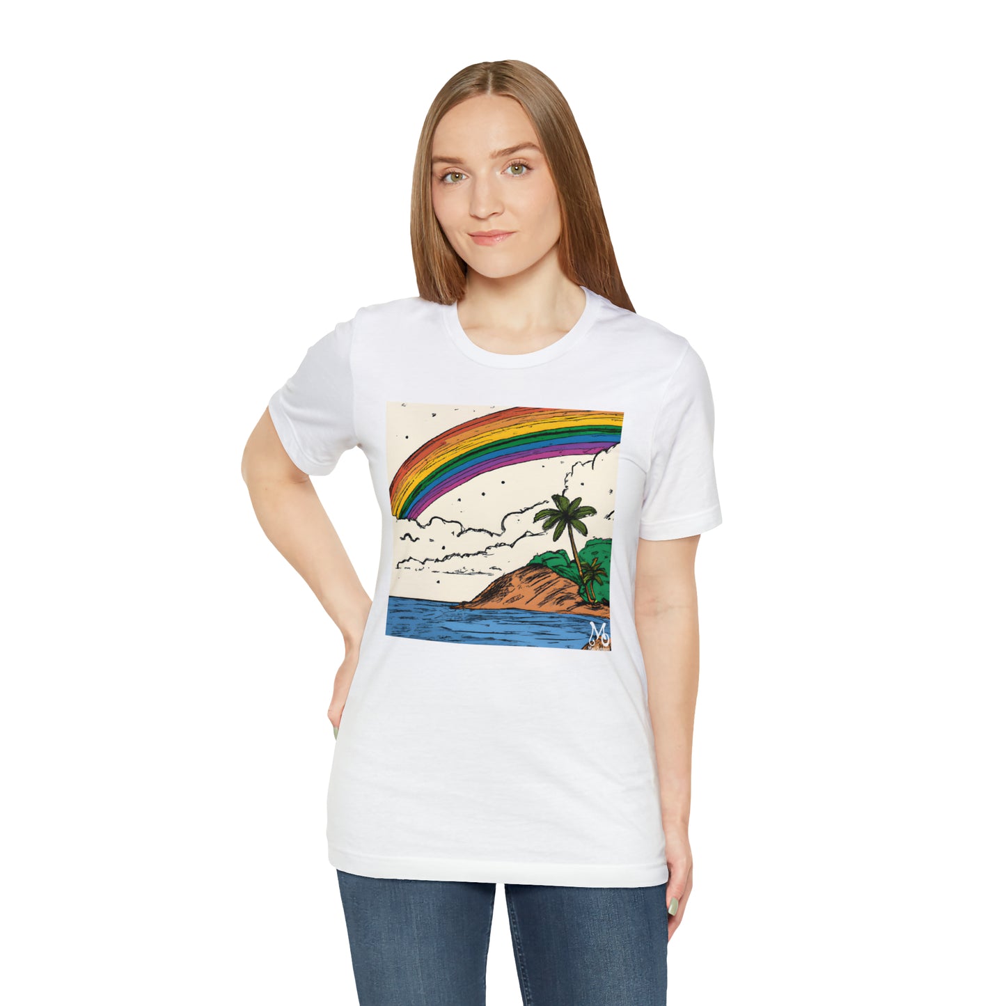 Rainbow Aloha Island - T-shirt