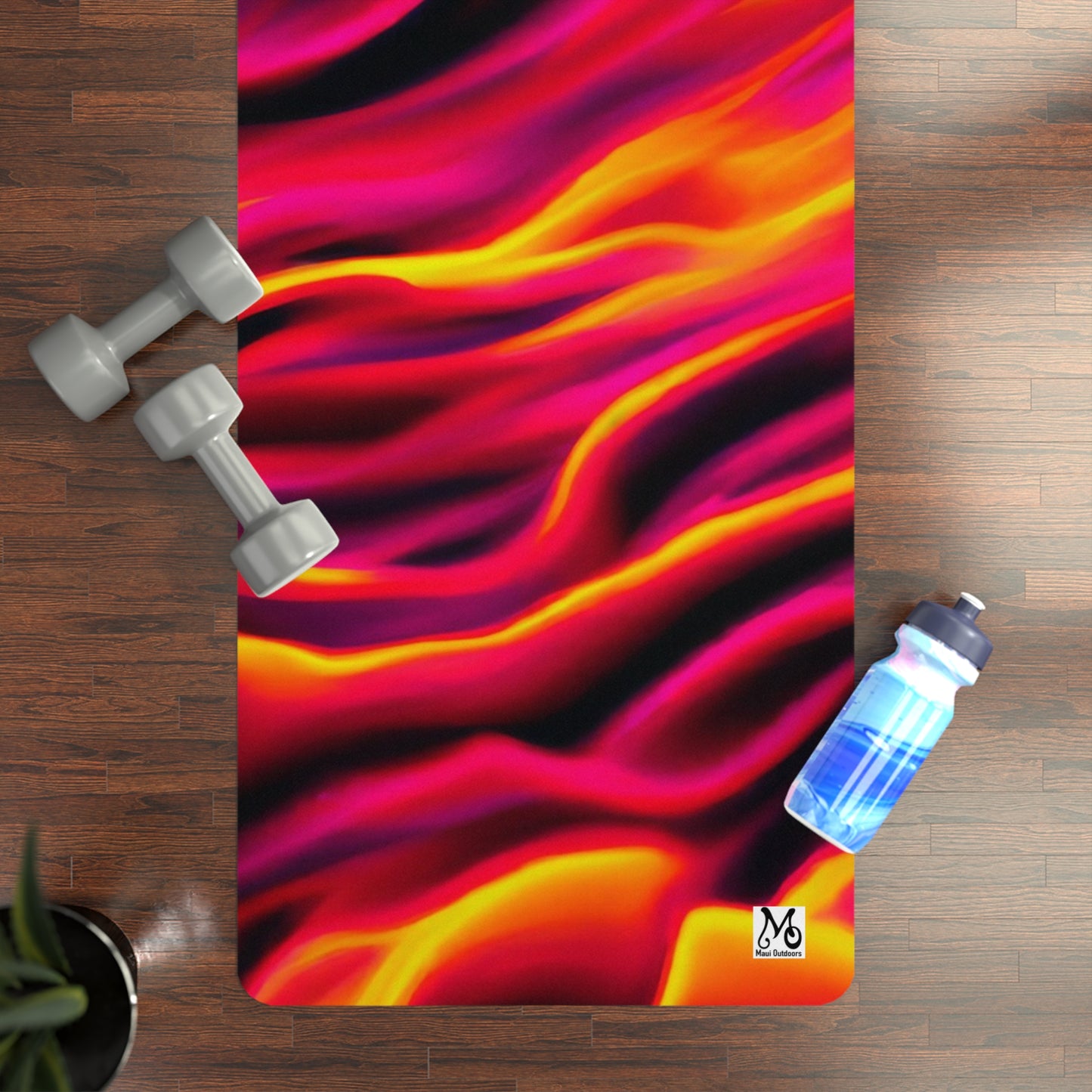 Luminous Lava Burbles - Yoga Mat