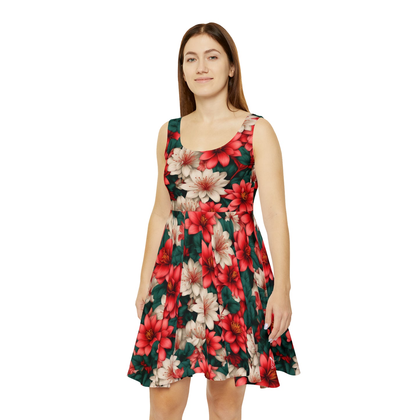 Hinahina Flower - Women's Skater Dress