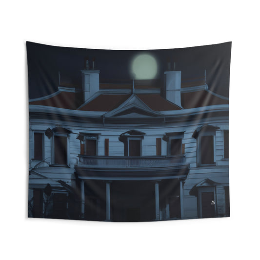 The Ghostly Manor - Halloween Tapestry