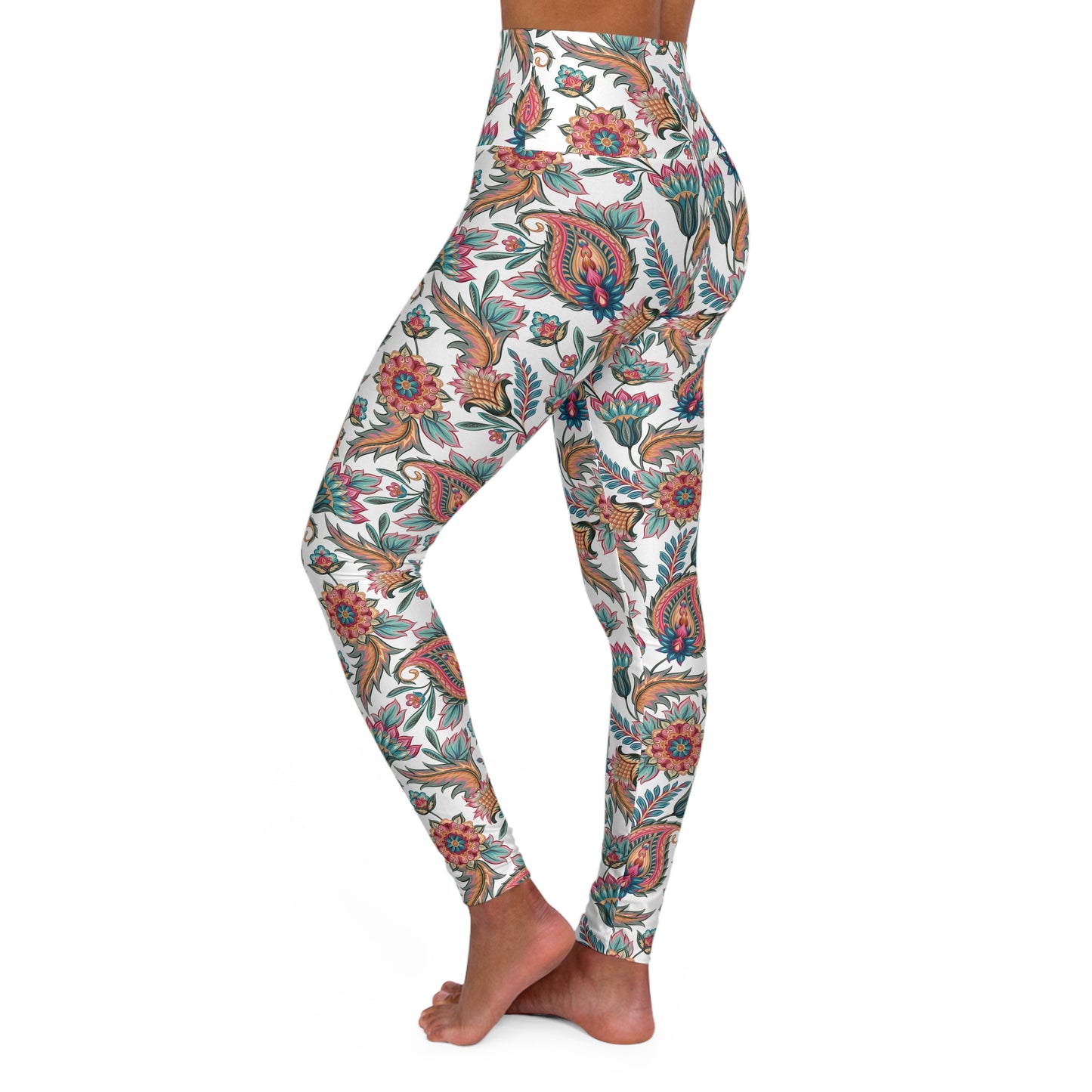 Paisley Perfect III - High Waisted Yoga Leggings