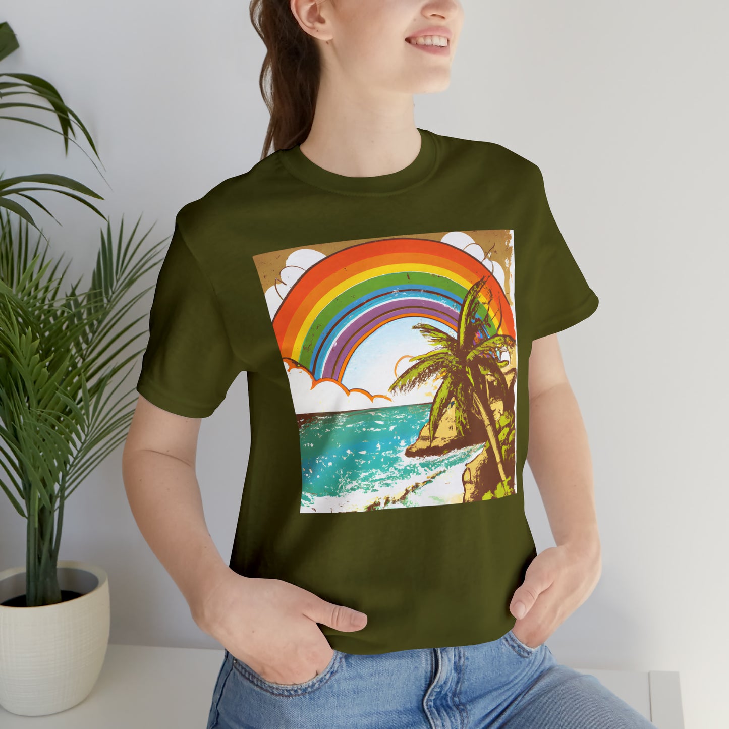 Rainbow Glimmer Island - T-shirt