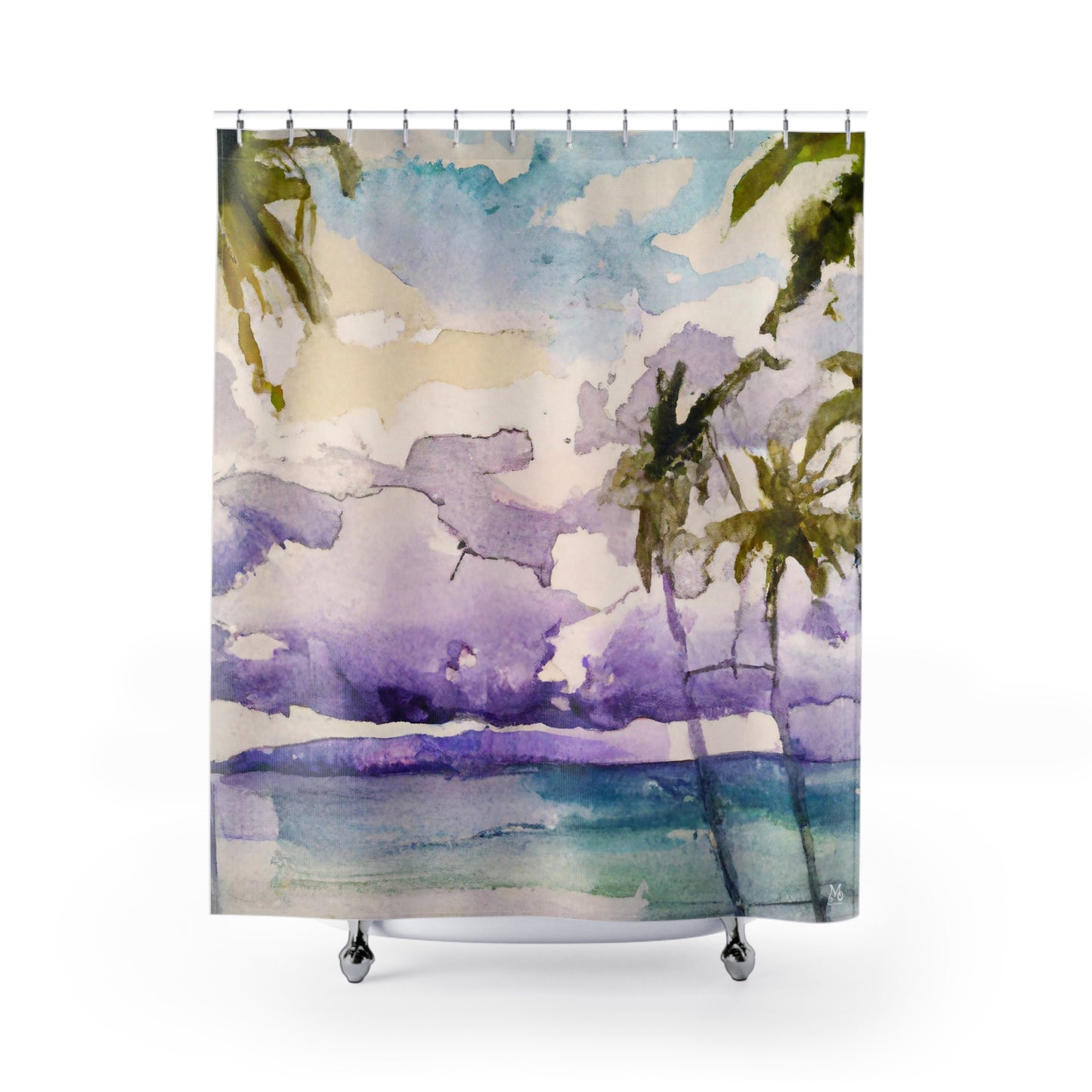 Nalu ola aki Beach - Shower Curtain