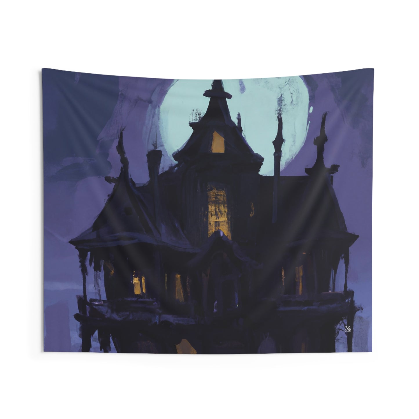 The Spectral Mansion - Halloween Tapestry