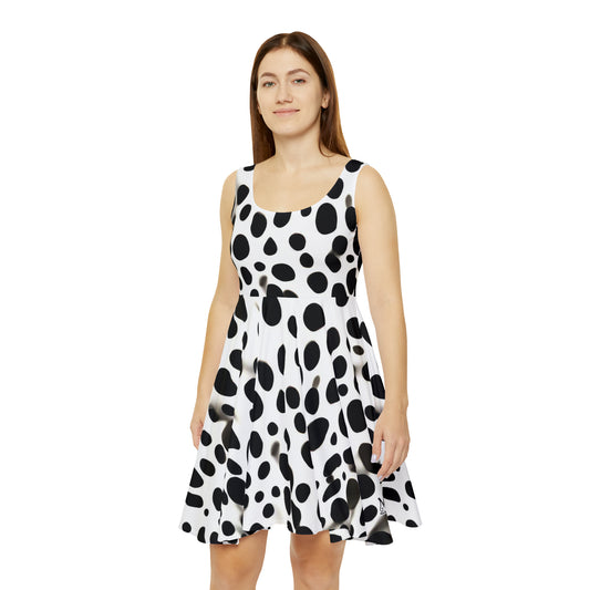 Dalmatian Print - Women's Skater Dress