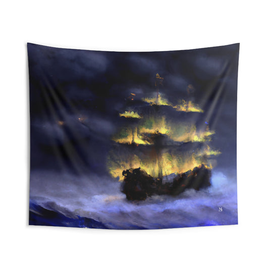 The Phantom Galleon - Halloween Tapestry