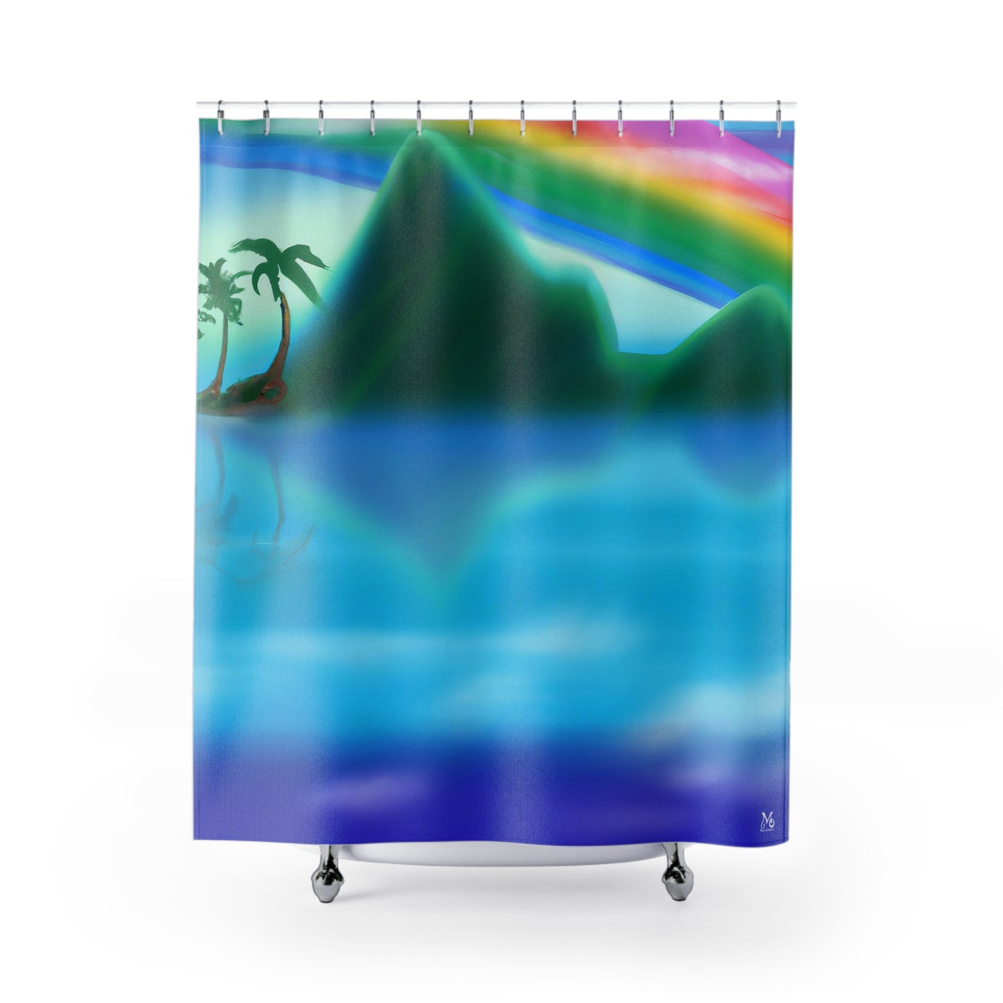 Rainbow Oasis - Shower Curtain