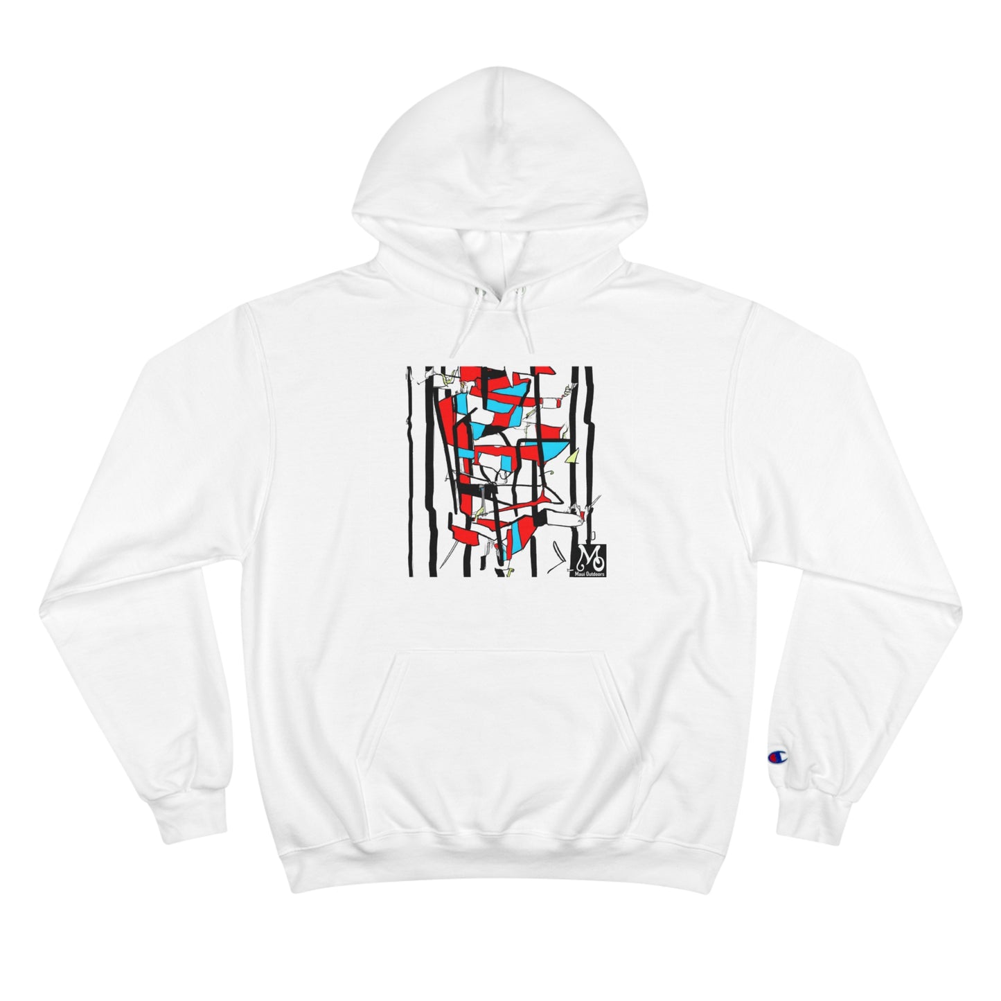 Intersecting Color Layers - Champion Hoodie