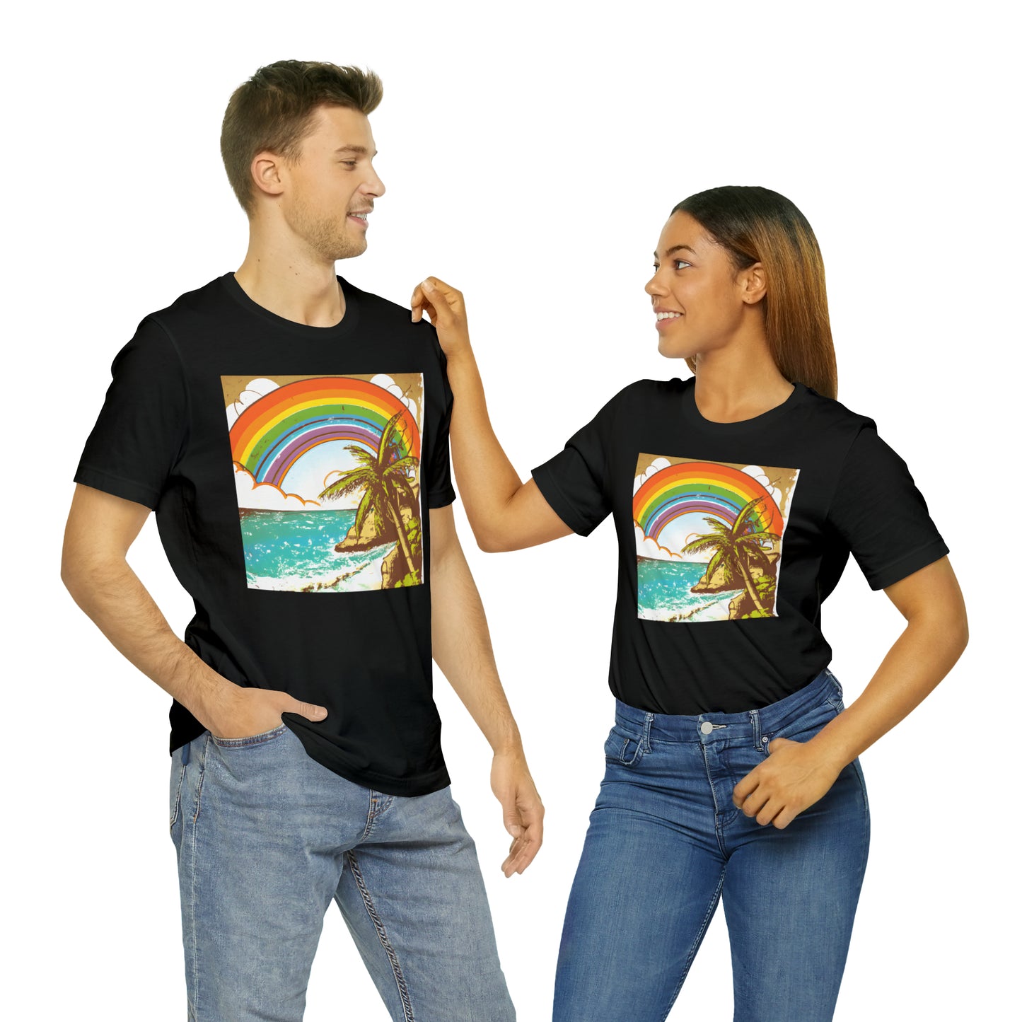 Rainbow Glimmer Island - T-shirt