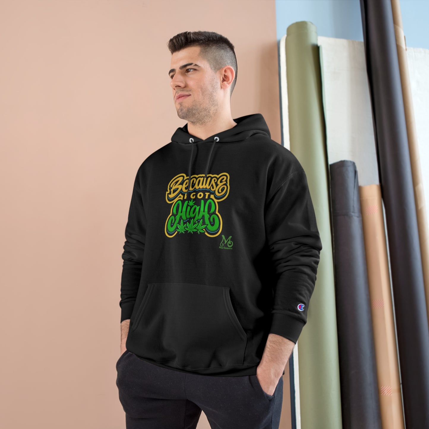 Because Its 420 - Champion Hoodie