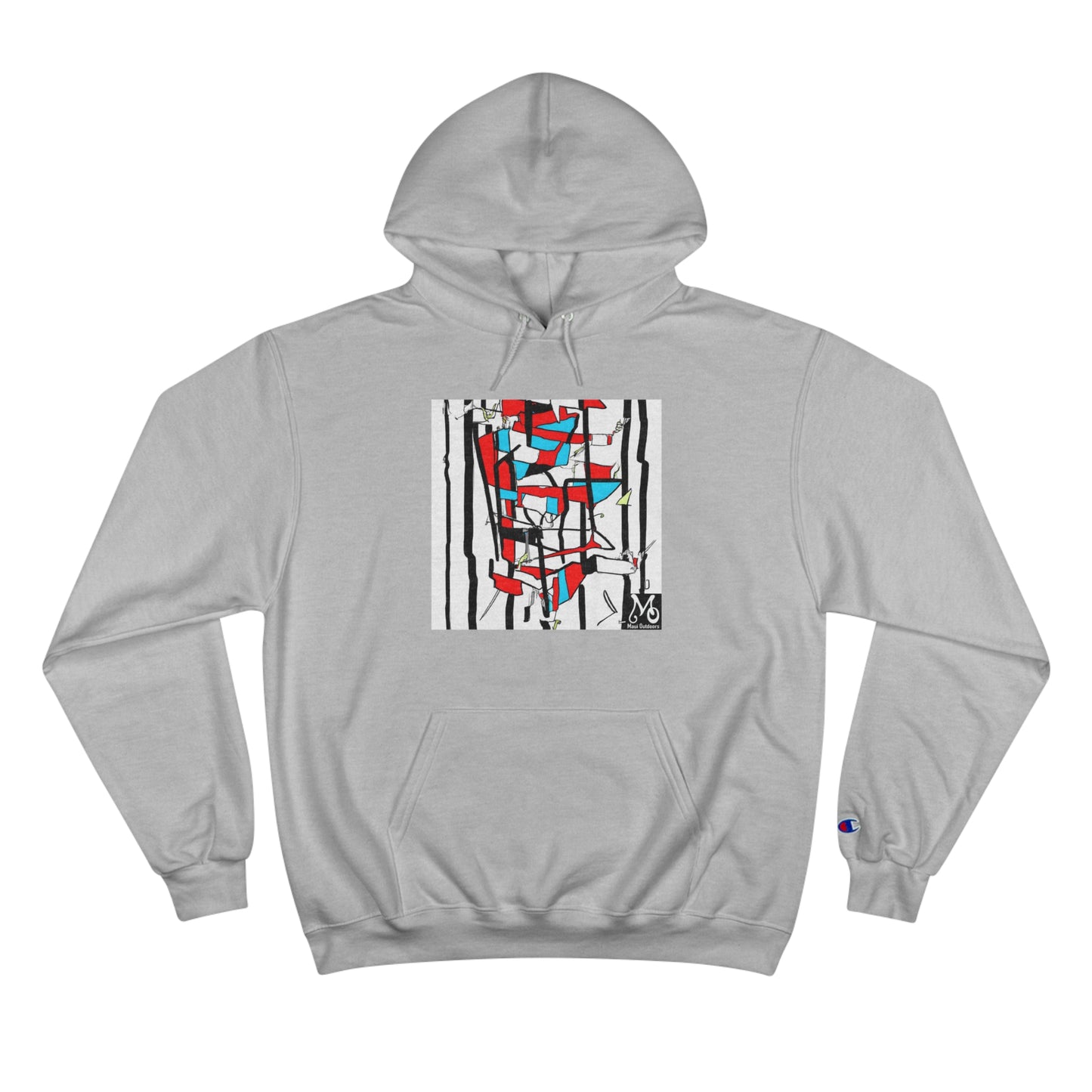 Intersecting Color Layers - Champion Hoodie